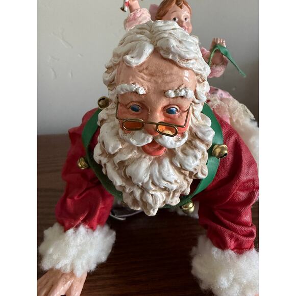 VTG Fabriche Kirk Adler KSA Collectibles Ltd Edition 'Grandpa Santas Piggy Back' - Picture 12 of 13